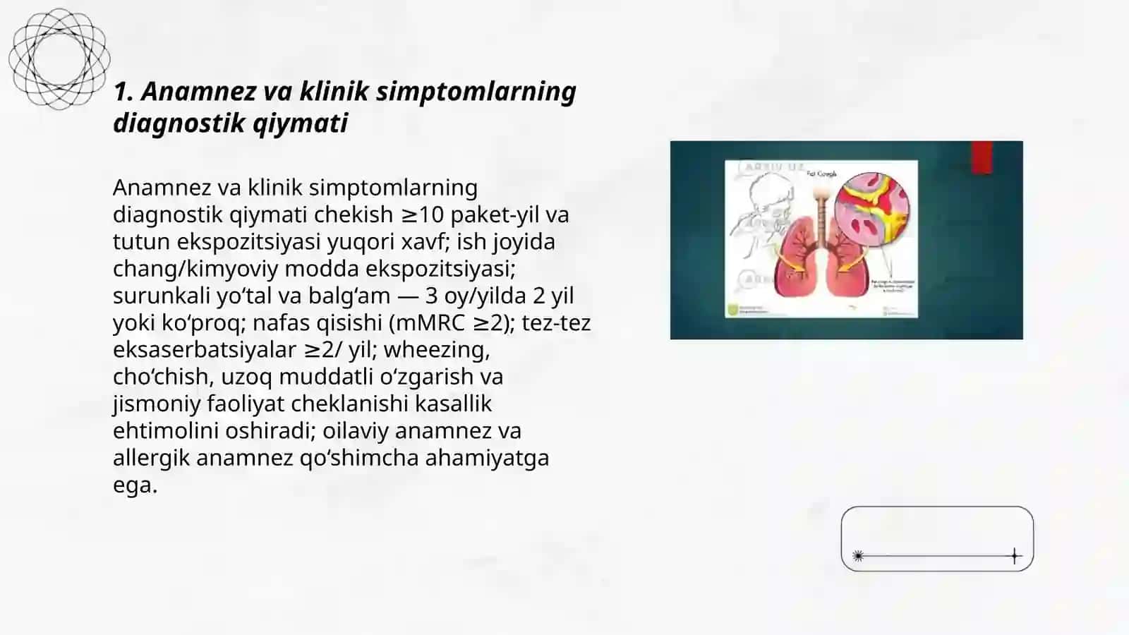 O'pka obstruktiv yetishmovchiligi diagnostikasi 3