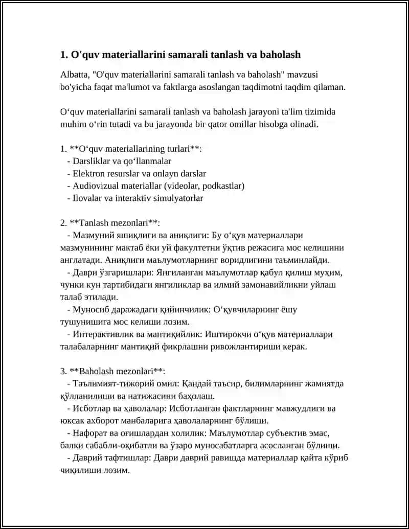 O'QUV MATERIALLARIDAN MAKSIMAL FOYDA OLISH 3