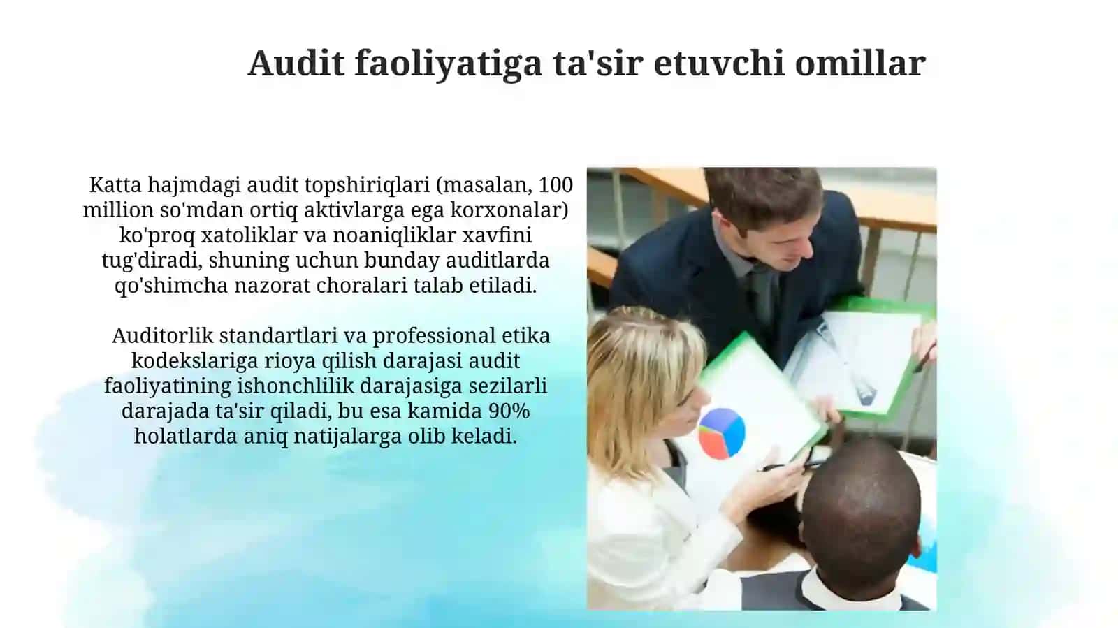 Auditorlik faoliyatini tartibga solish 3