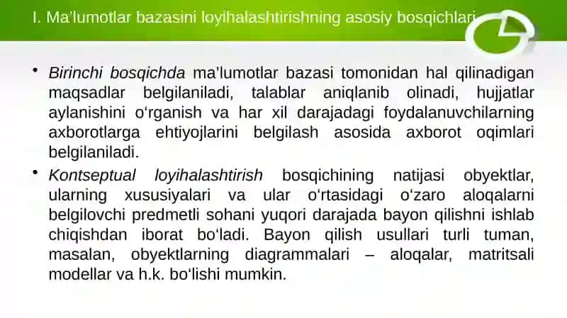 AXBOROT BAZASINI LOYIHALASHTIRISH 3