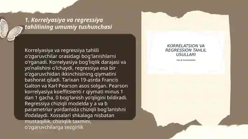 Korrelyasiya va regressiya tahlil elementlari 3