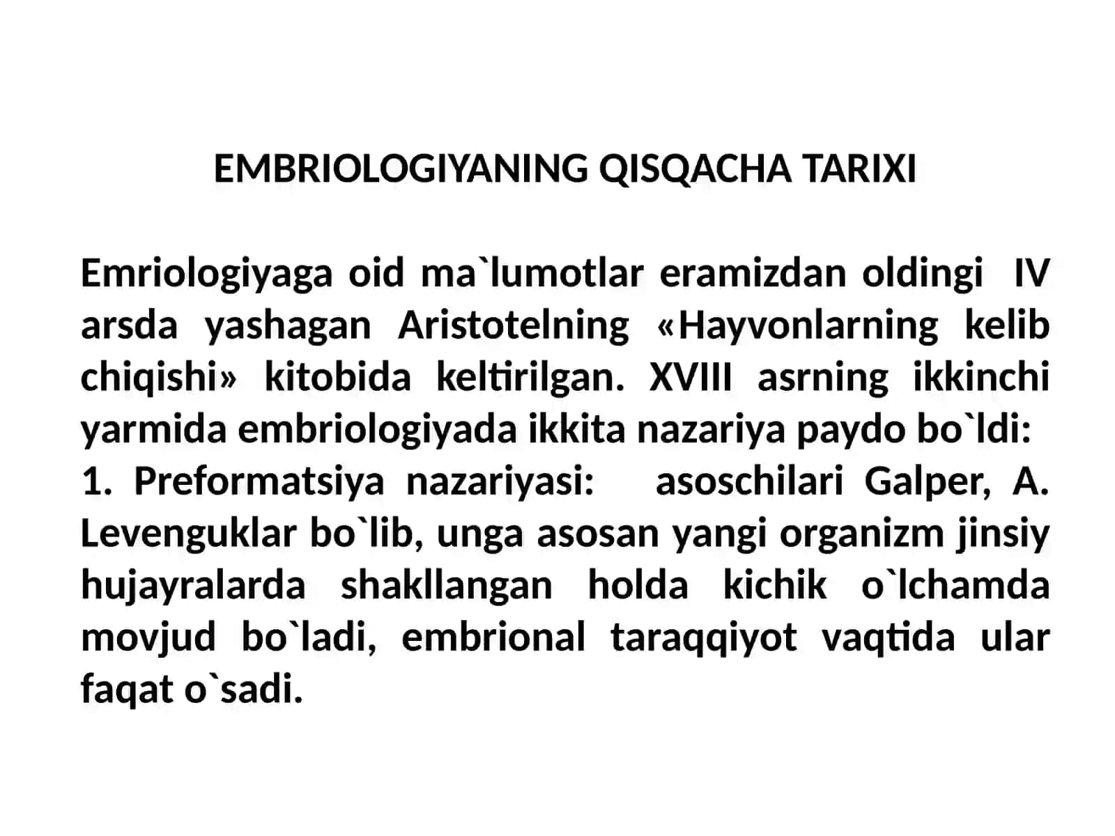 Gametogenez, gametalar tuzilishi 3