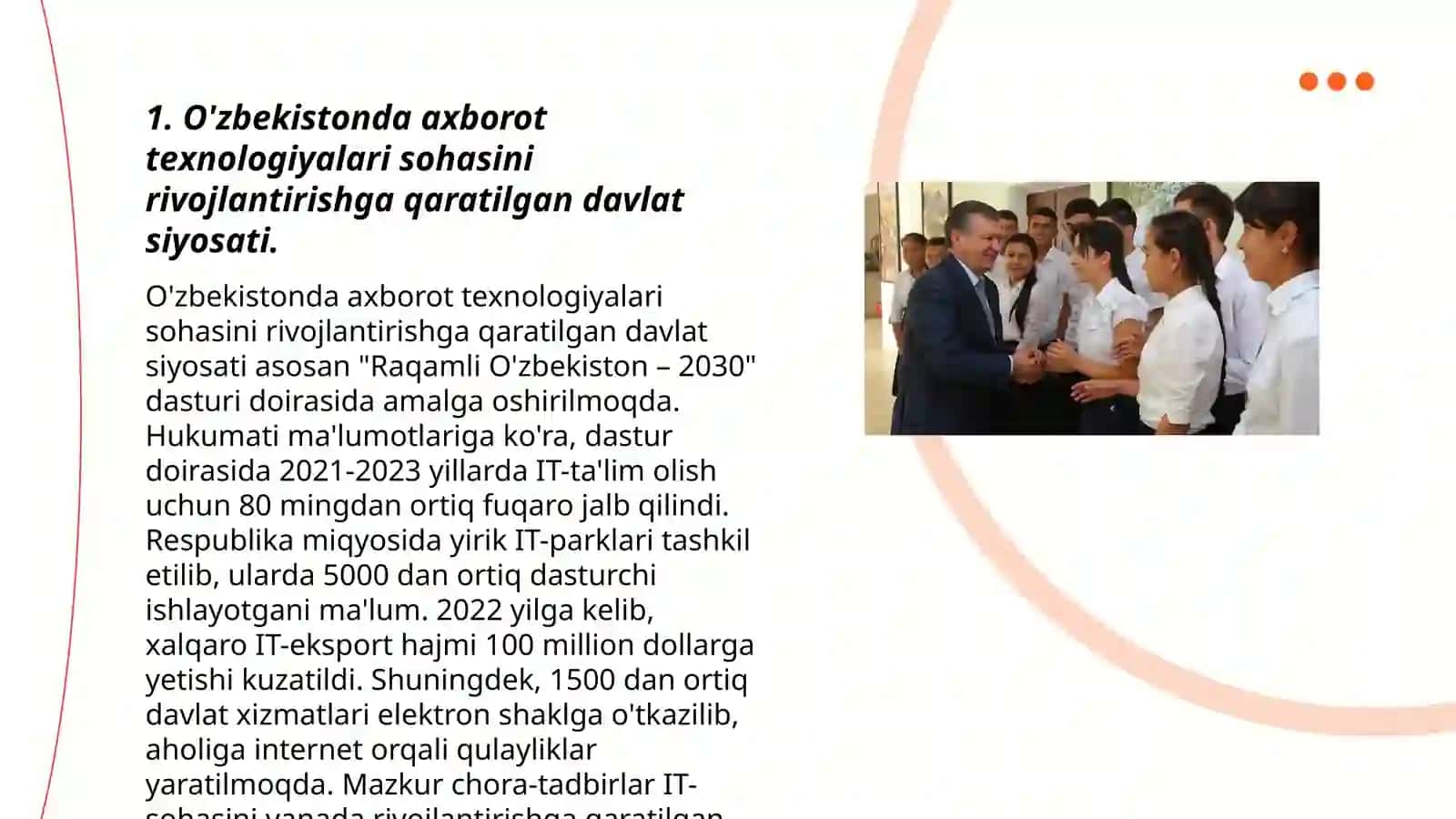 Axborot kommunikatsiya sohasini rivojlantirish 3