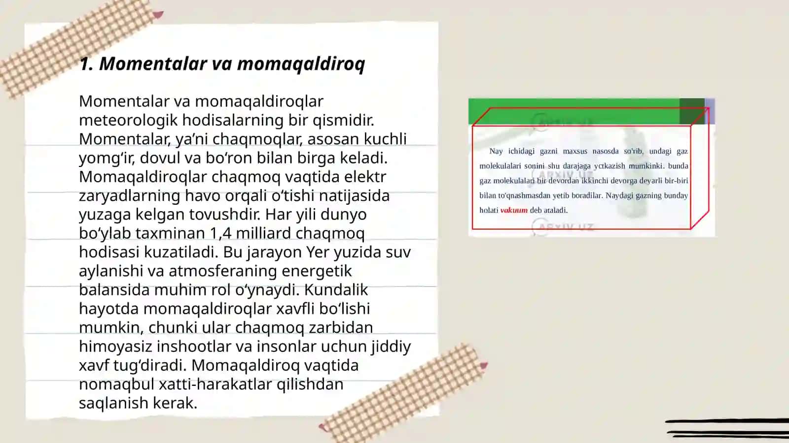 Tabiatda elektr hodisalar elektr toki tok manbalari 3