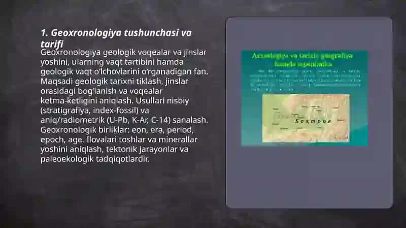 Geoxronologiyaga kirish 3