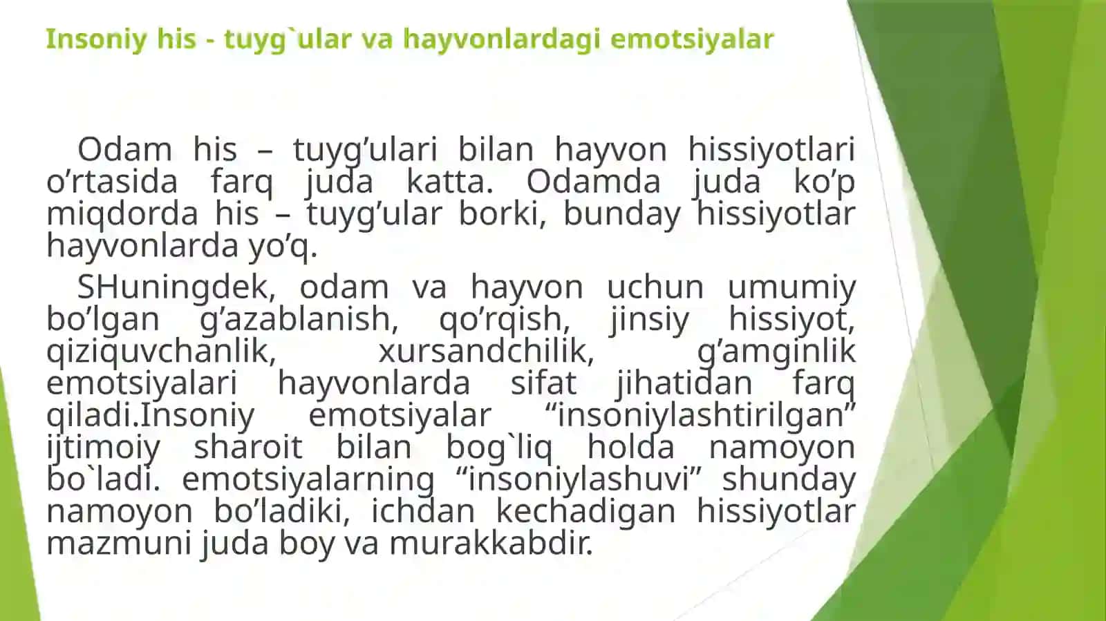 Emotsional holatlar va yuksak tuyg'ular 3