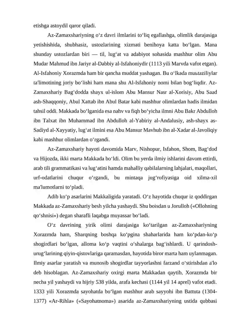 Mahmud az-Zamaxshariyning ilmiy merosi 3