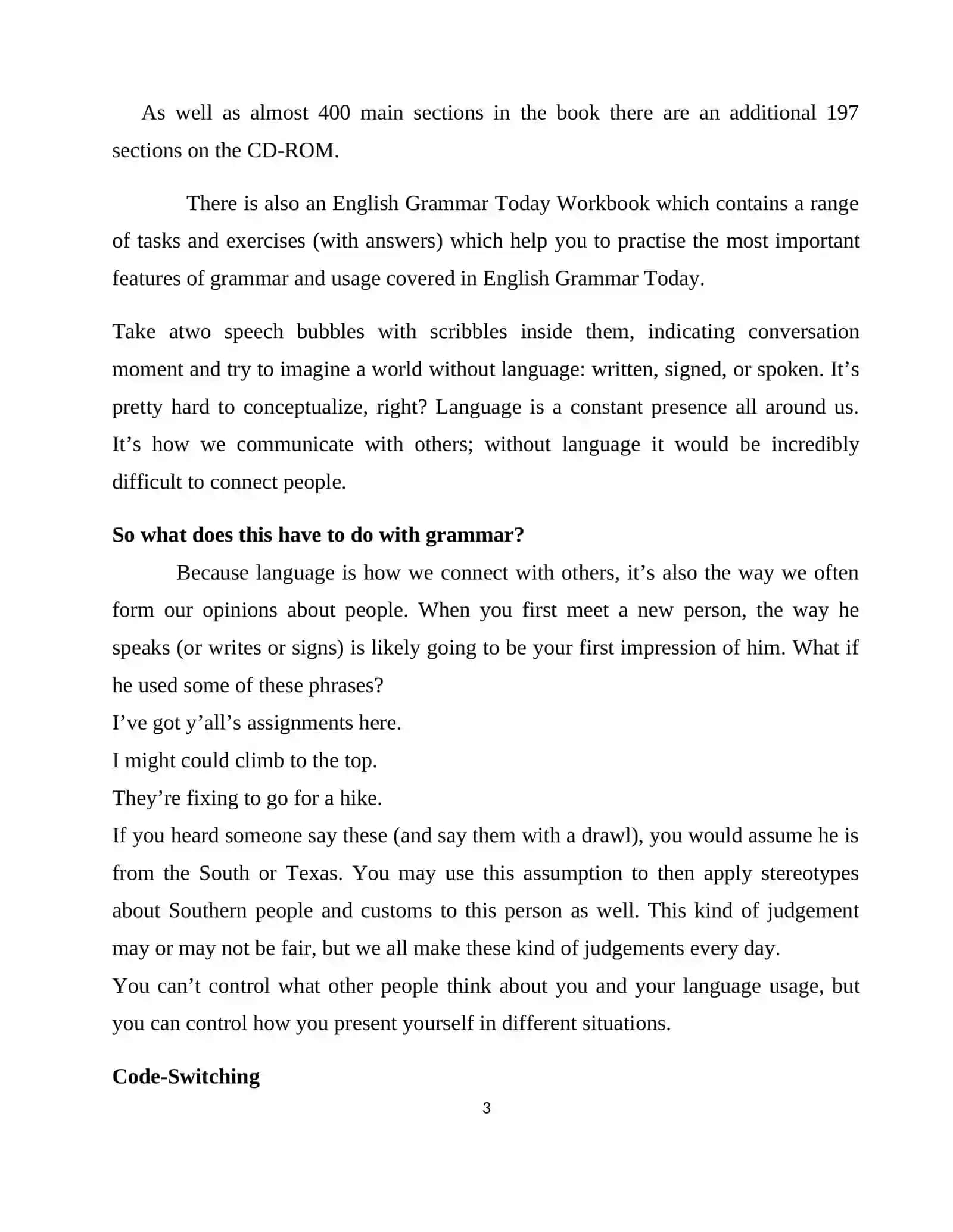 Theoretical foundation of grammar 3