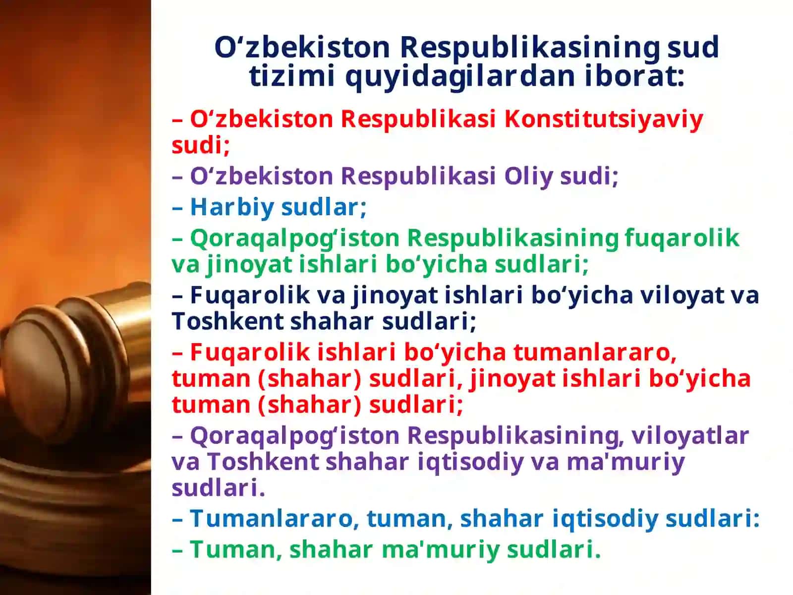 O‘zbekiston Respublikasi sud tizimi 3