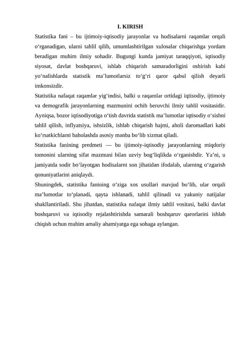 STATISTIKA FANINING PREDMETI VA USULLARI 3
