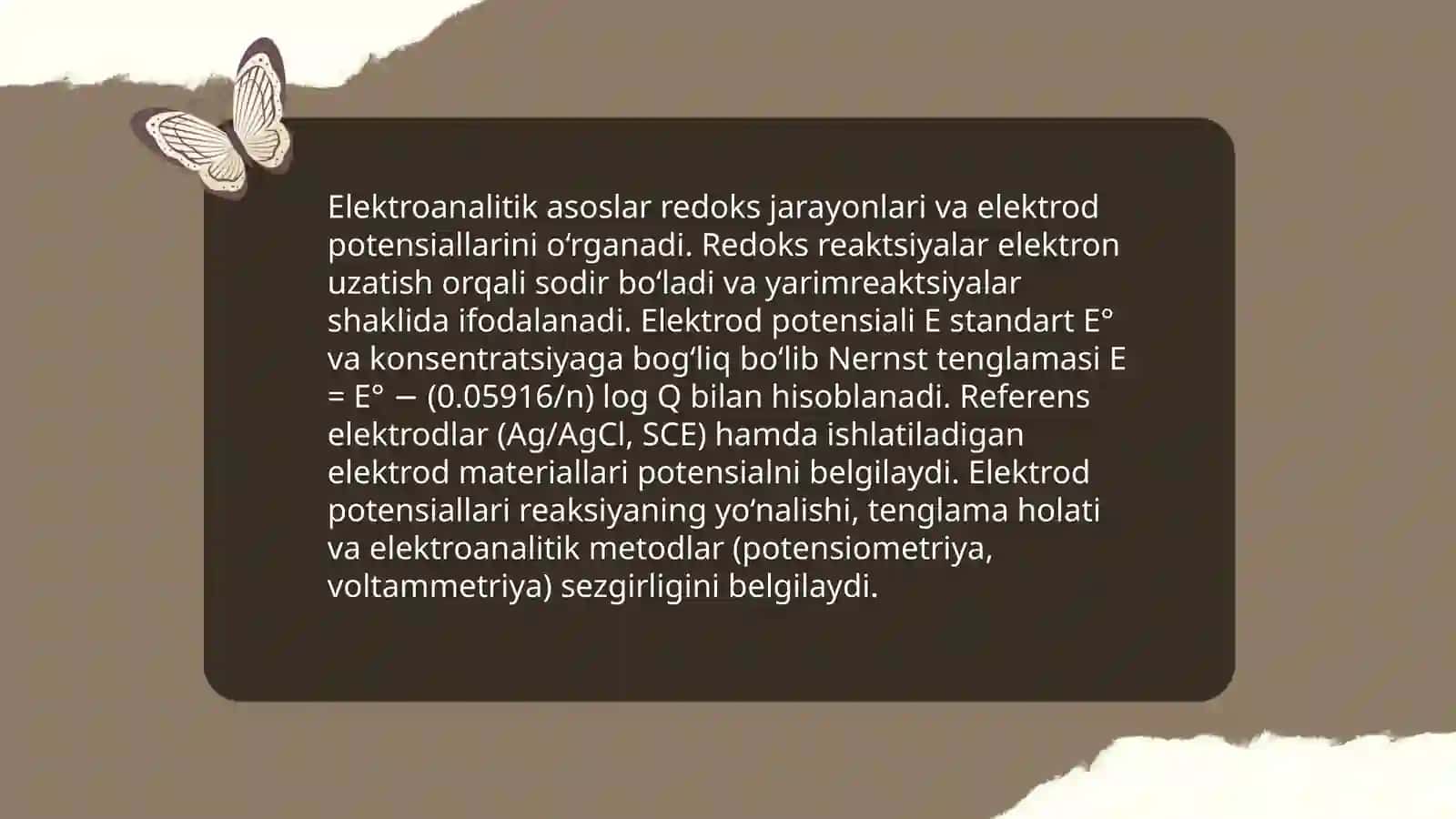 Elektro kimyoviy analiz usullari 3