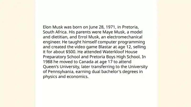 Describing famous people (Ilon Mask) - Elon Musk biography 3