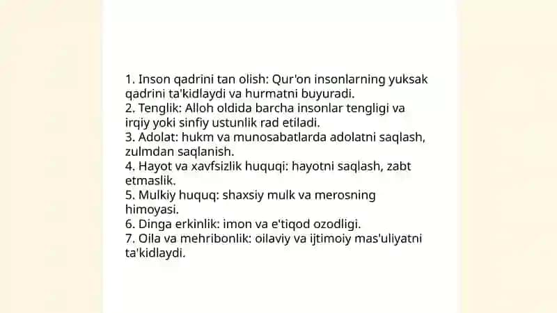 Islomda Inson Huquqlari Himoyasi 3