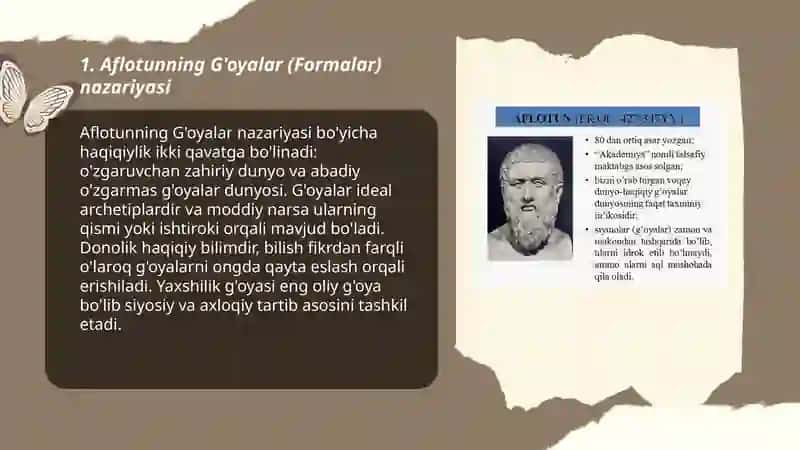 Aflotunning falsafiy qarashlari 3