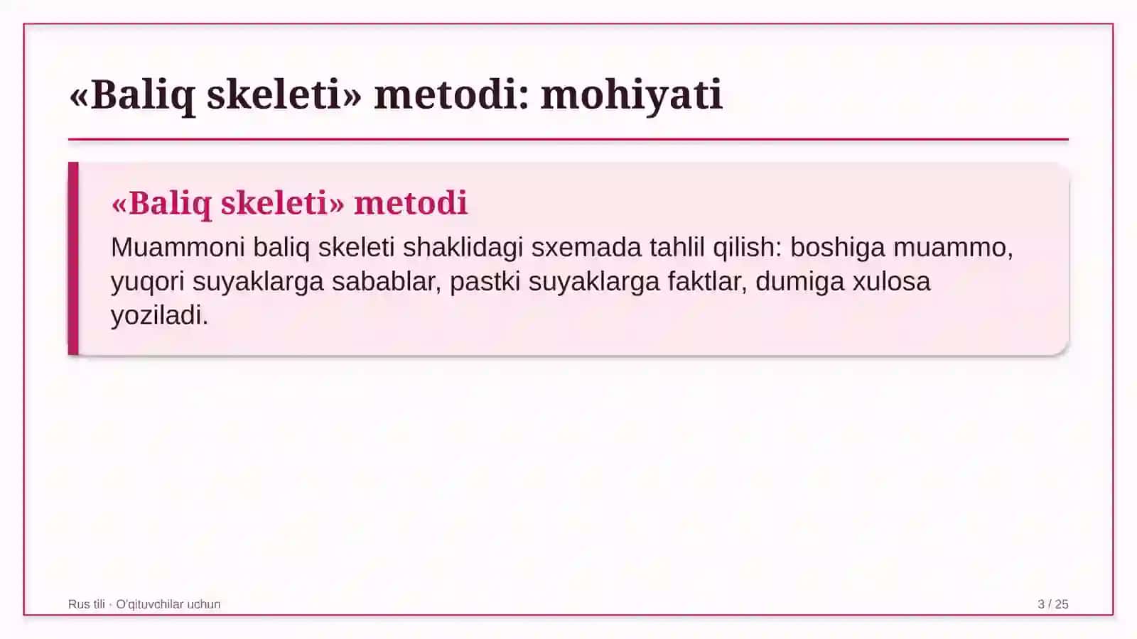 rus tili darslarida baliq skeleti metodidan foydalanish 4687 3