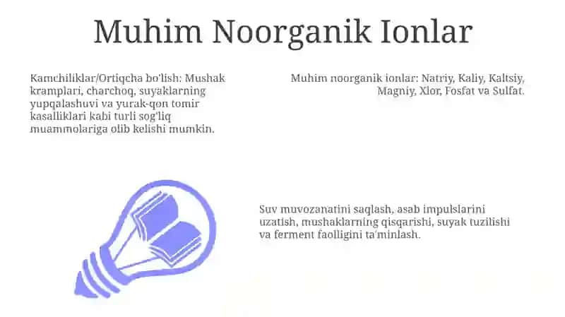 Asosiy Noorganik Ionlar 3