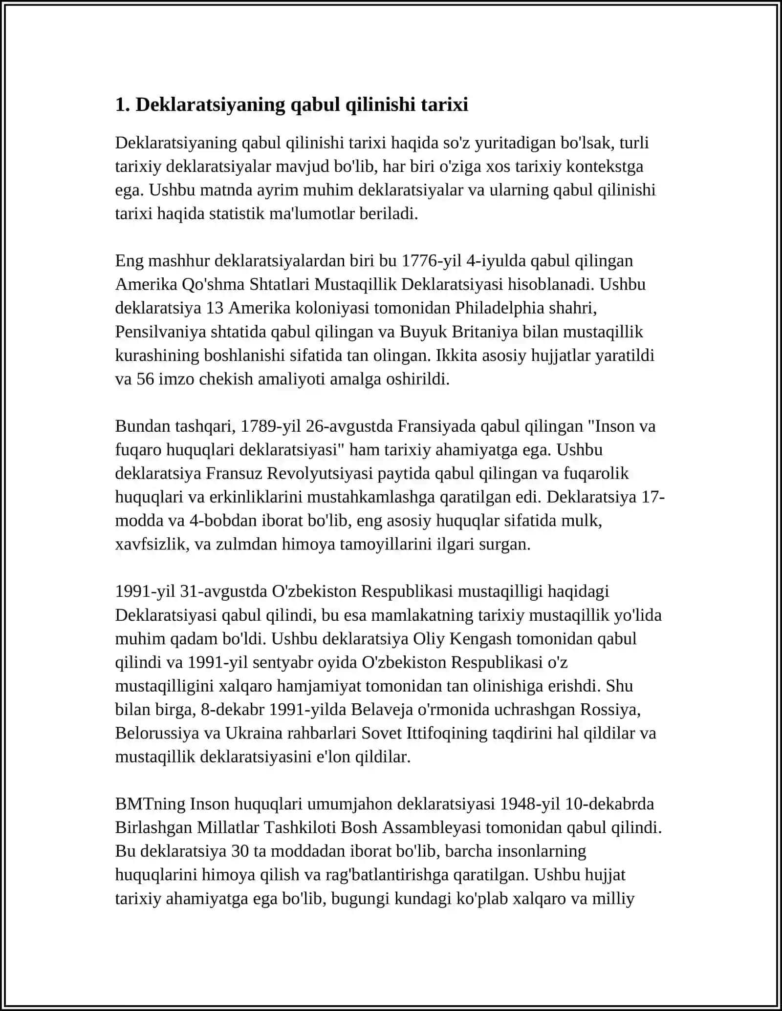 MUSTAQILLIK DEKLARATSIYASI 3