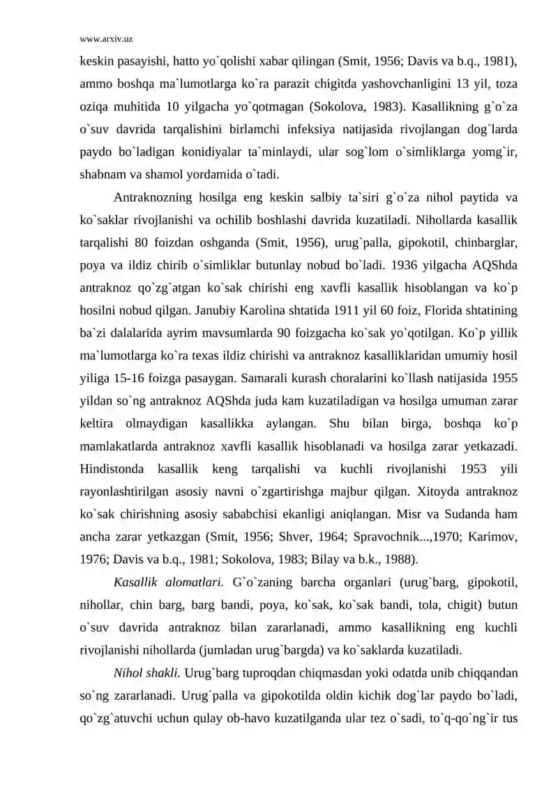 Antraknoz kasalligi 3
