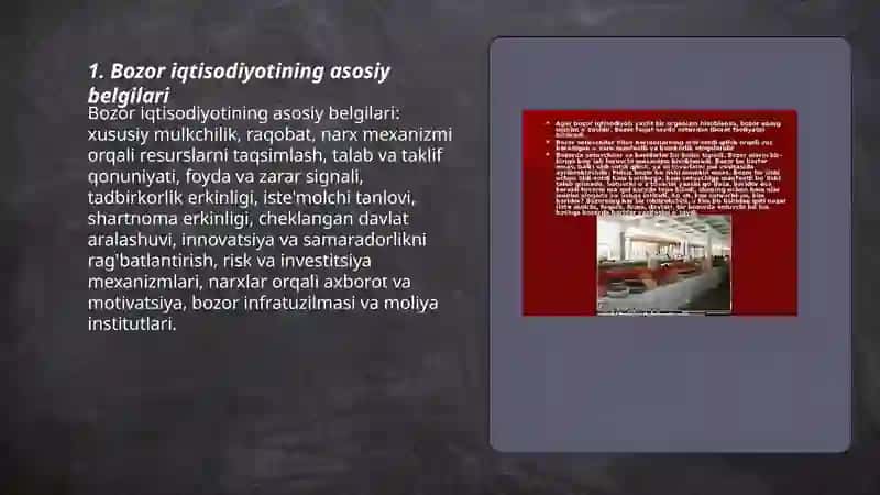 Bozor iqtisodiyoti va uning belgilari 3
