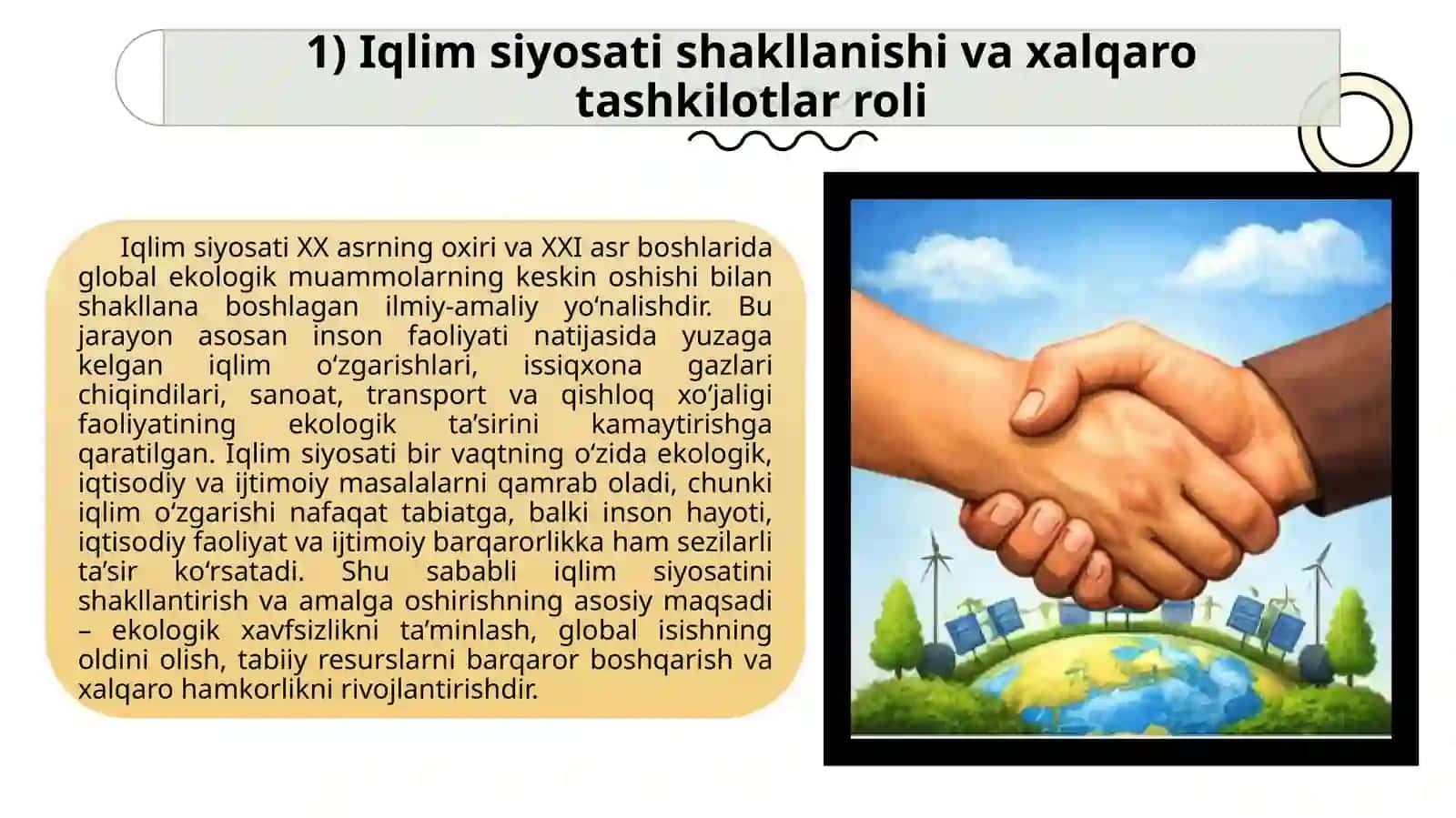IQLIM SIYOSATI VA EKOLOGIK HAMKORLIK 3