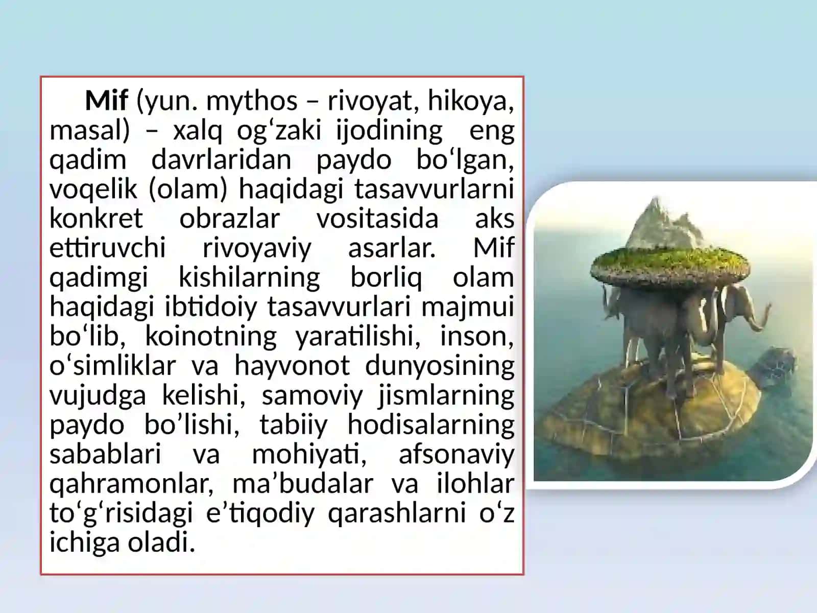 Mif va uning badiiy talqinlari 3