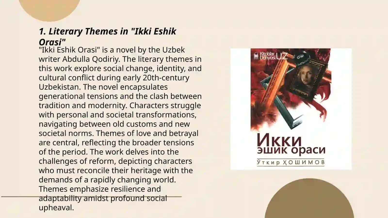 Otkir Khashimov's about work "Ikki eshik orasi" 3