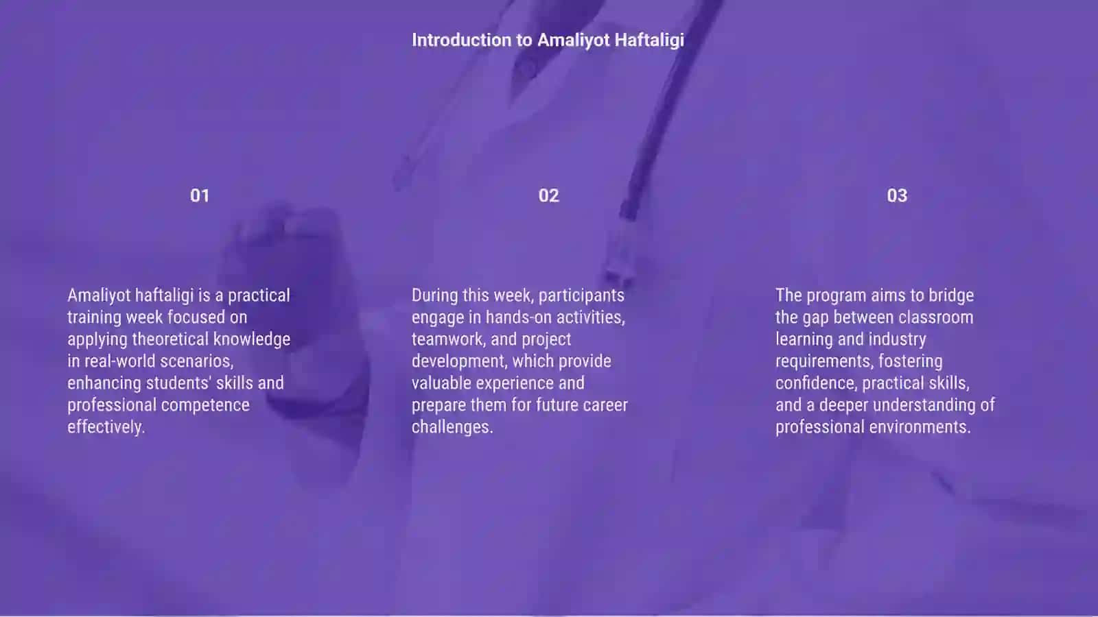 Amaliyot haftaligi 3