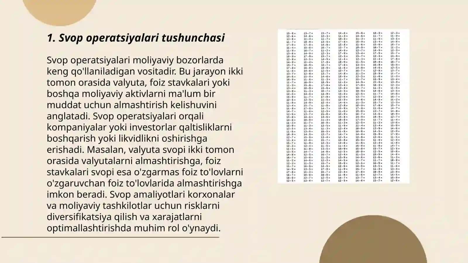 Svop operatsiyalari tushunchasi 3