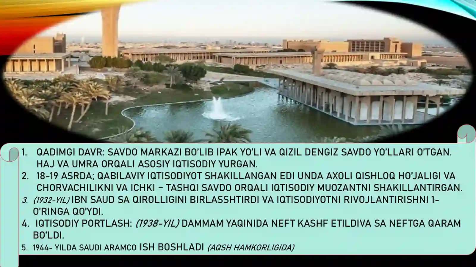 Saudiya Arabistoni Iqtisodiyoti 3