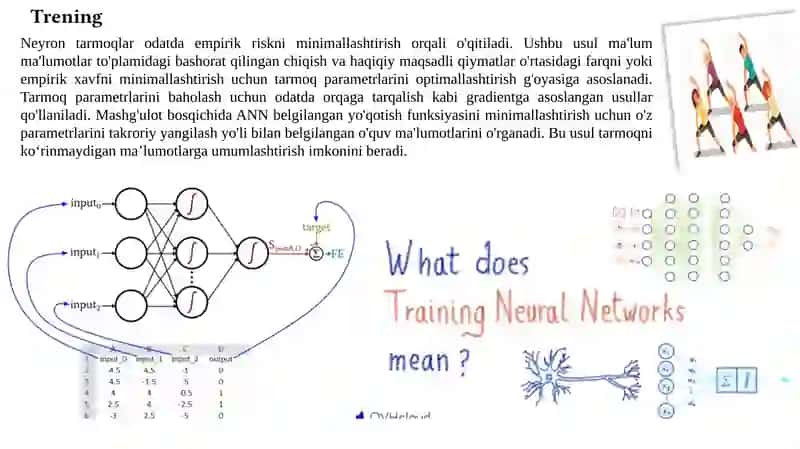 Sun'iy neyron to‘rlari 3