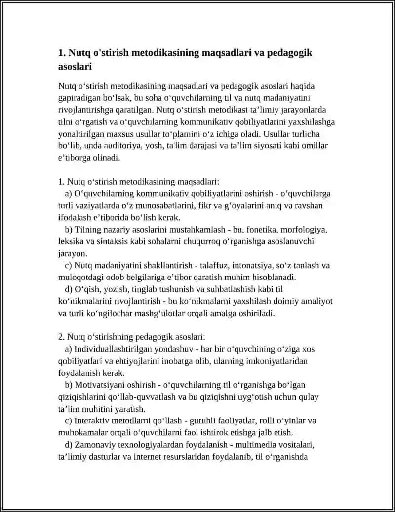 NUTQ O'STIRISH METODIKASINING MAQSAD VAZIFALARI 3
