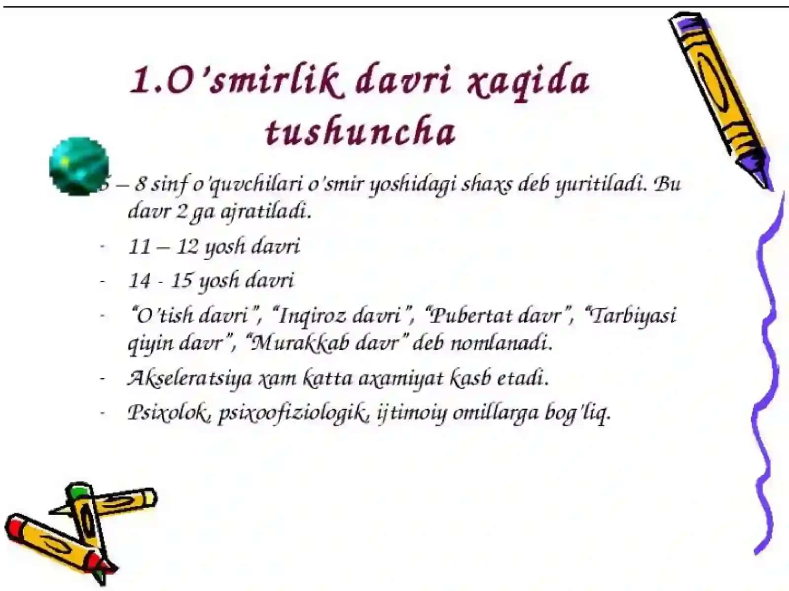 O’smirlikdavri 3