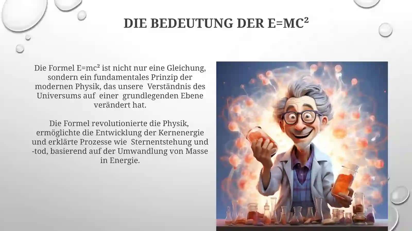 Die Bedeutung der E=mc² 3