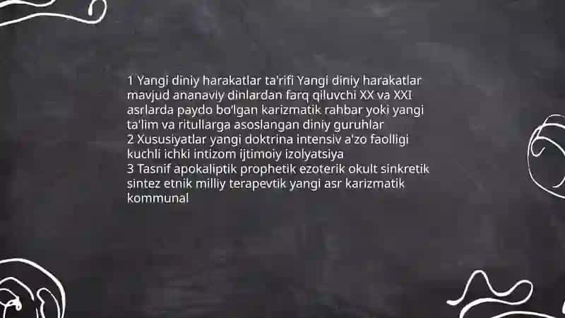 Yangi diniy harakat va sektalar 3