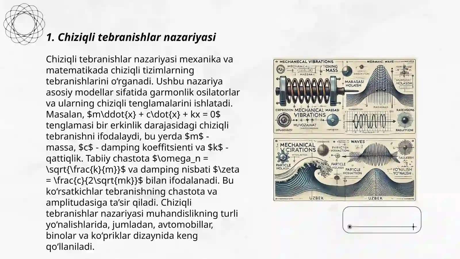 Chiziqli tebranishlar nazariyasi 3