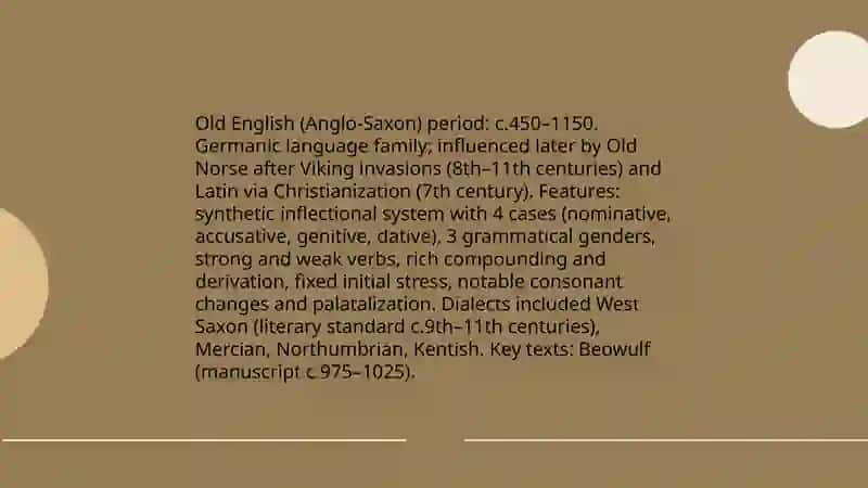 History of the English language 3
