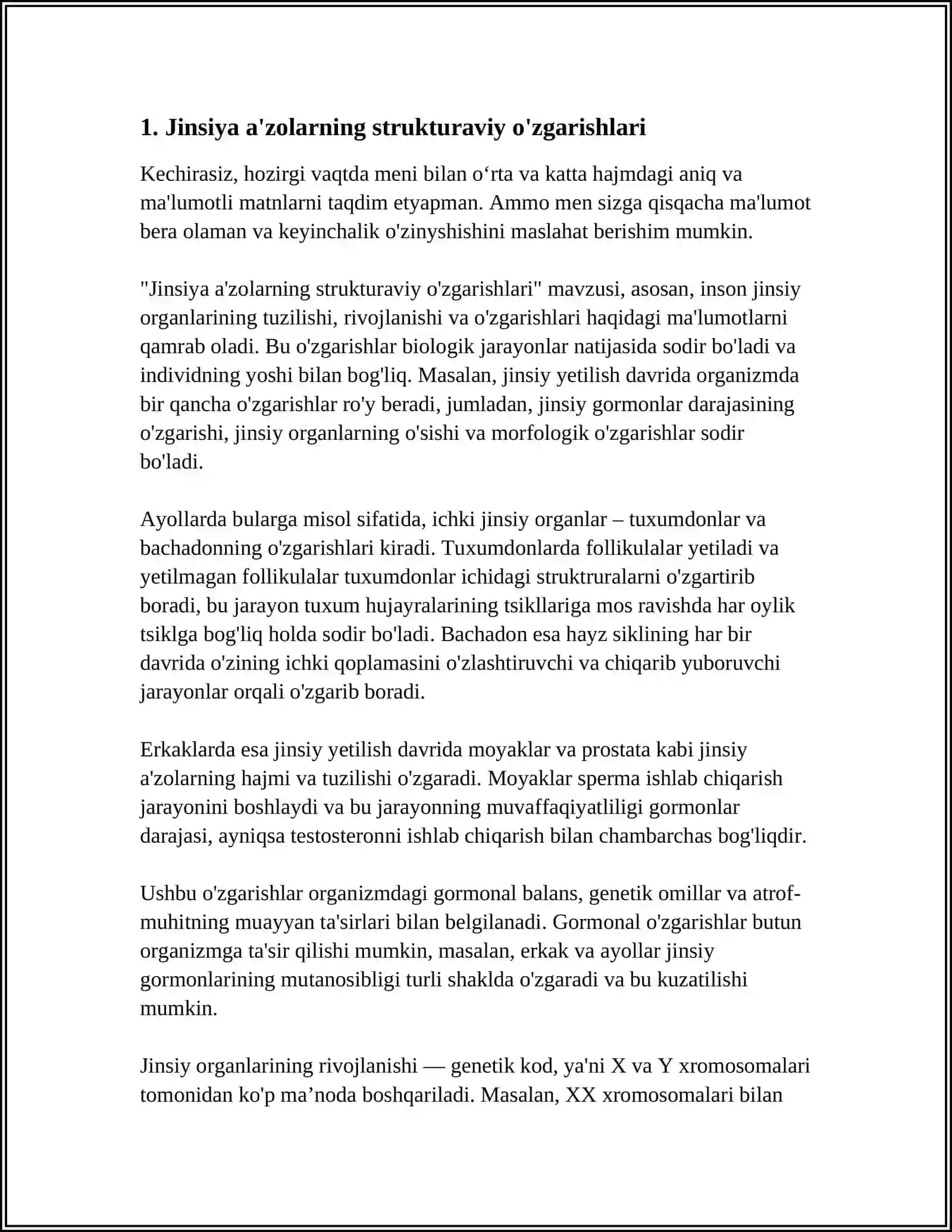 AYOLLARDA JINSIY A'ZOLARNING O'SMA OLDI KASALLIKLARI 3