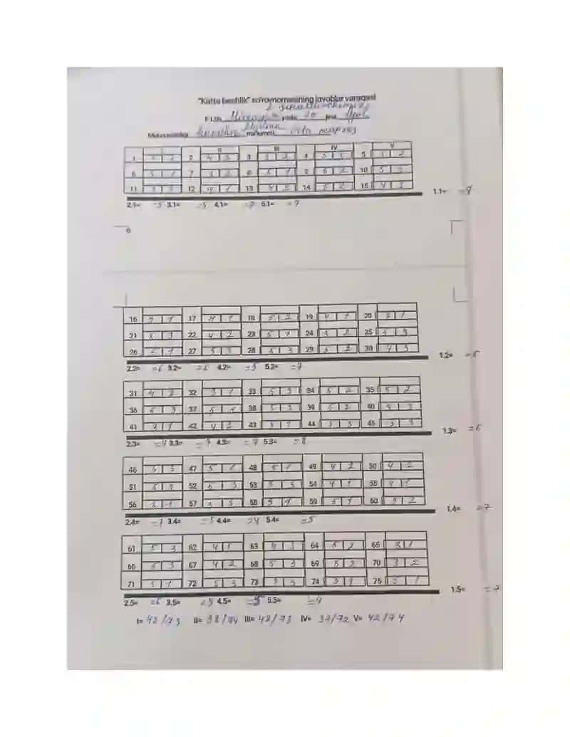 "KATTA BESHLIK " SOʻROVNOMASI. 3