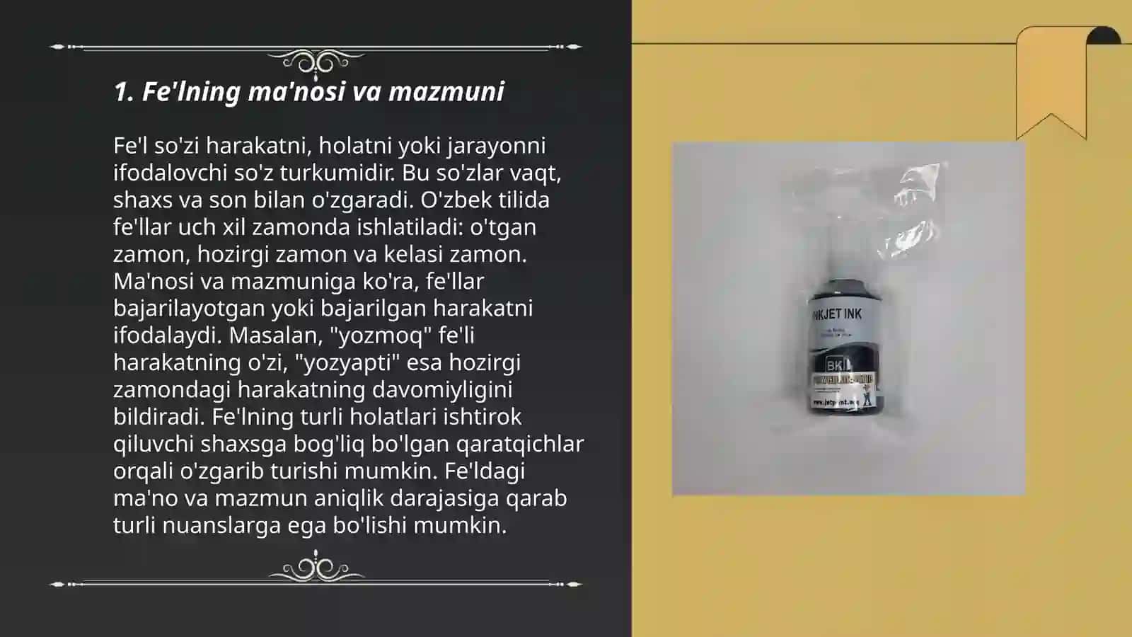 Fe'l so‘z turkumi 3