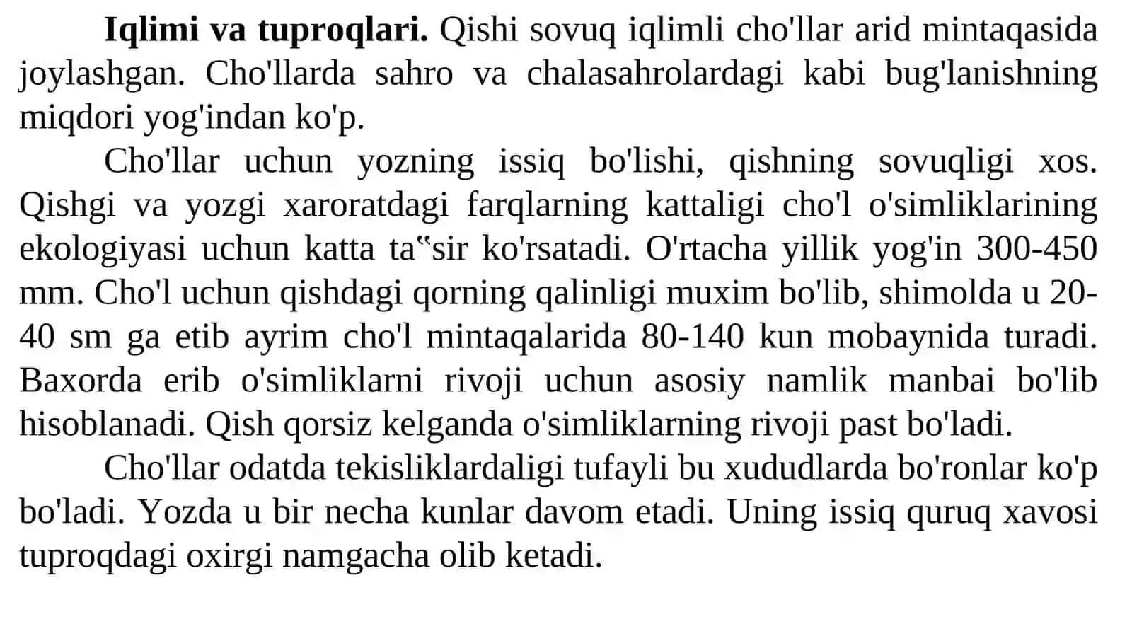 O’simliklarning mintaqalar bo’yicha tarqalishi 3