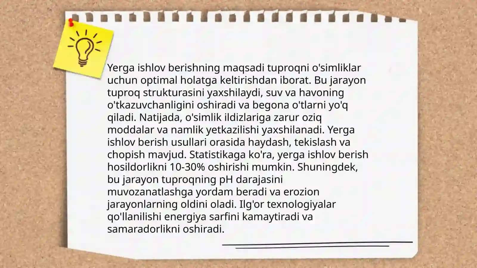Yerga ishlov berish 3