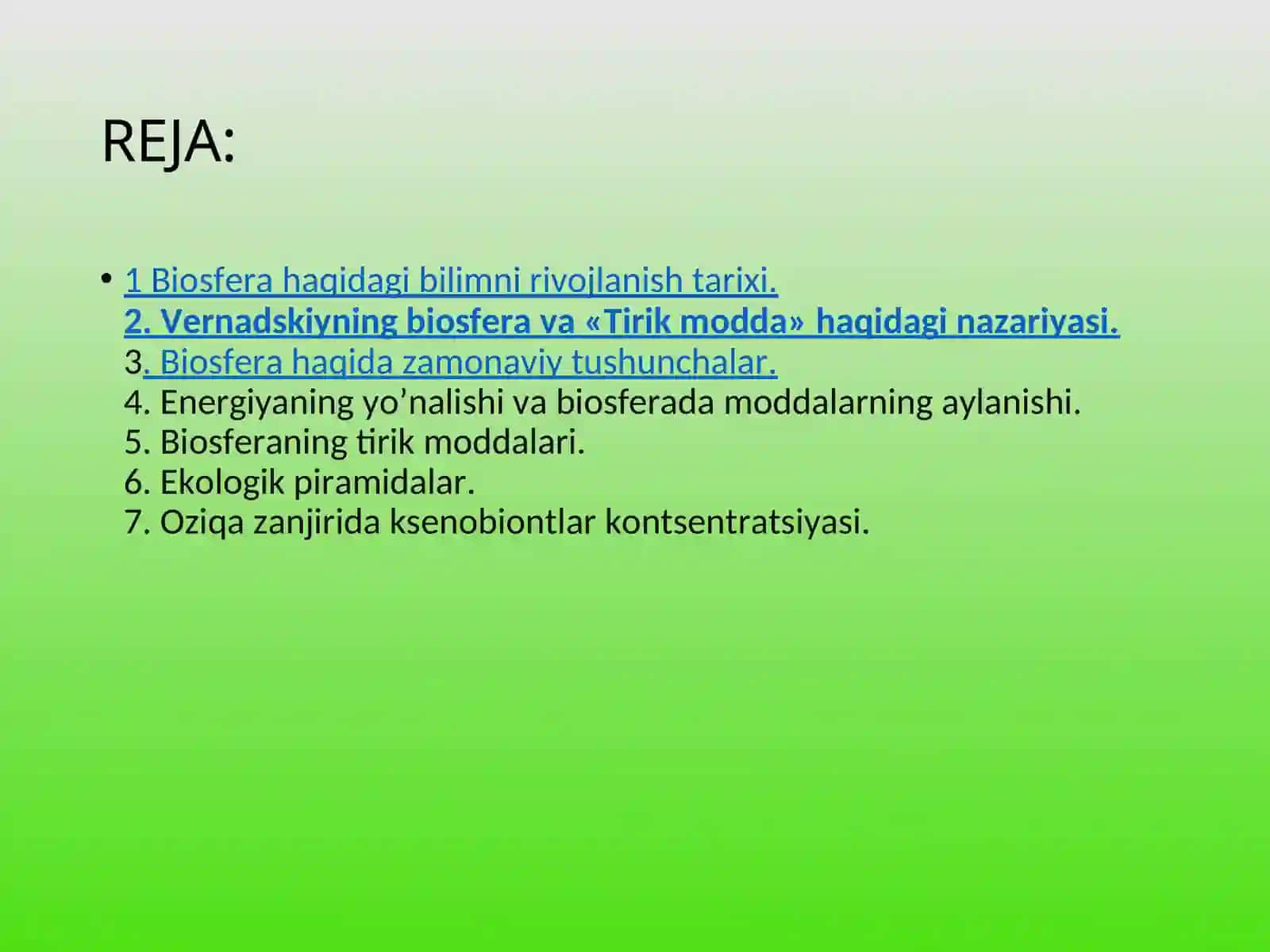 Biogeografiya fanidan ta'lim 3