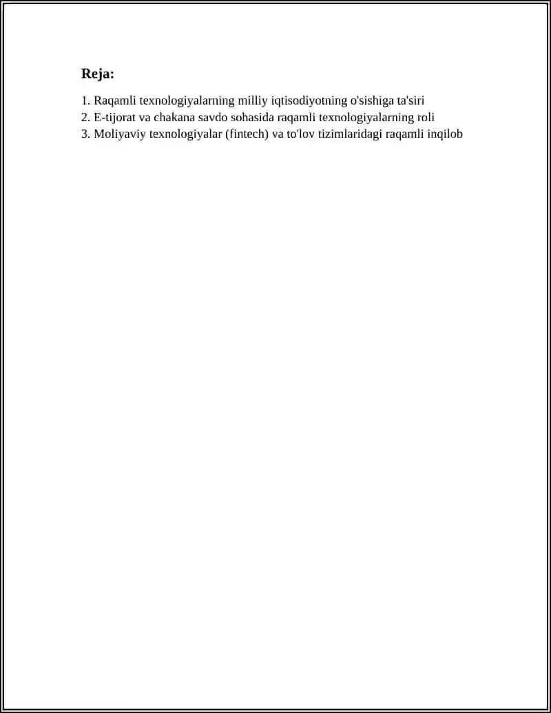 IQTISODIYOTDA RAQAMLI TEXNALOGIYALARNING TUTGAN ORNI 3