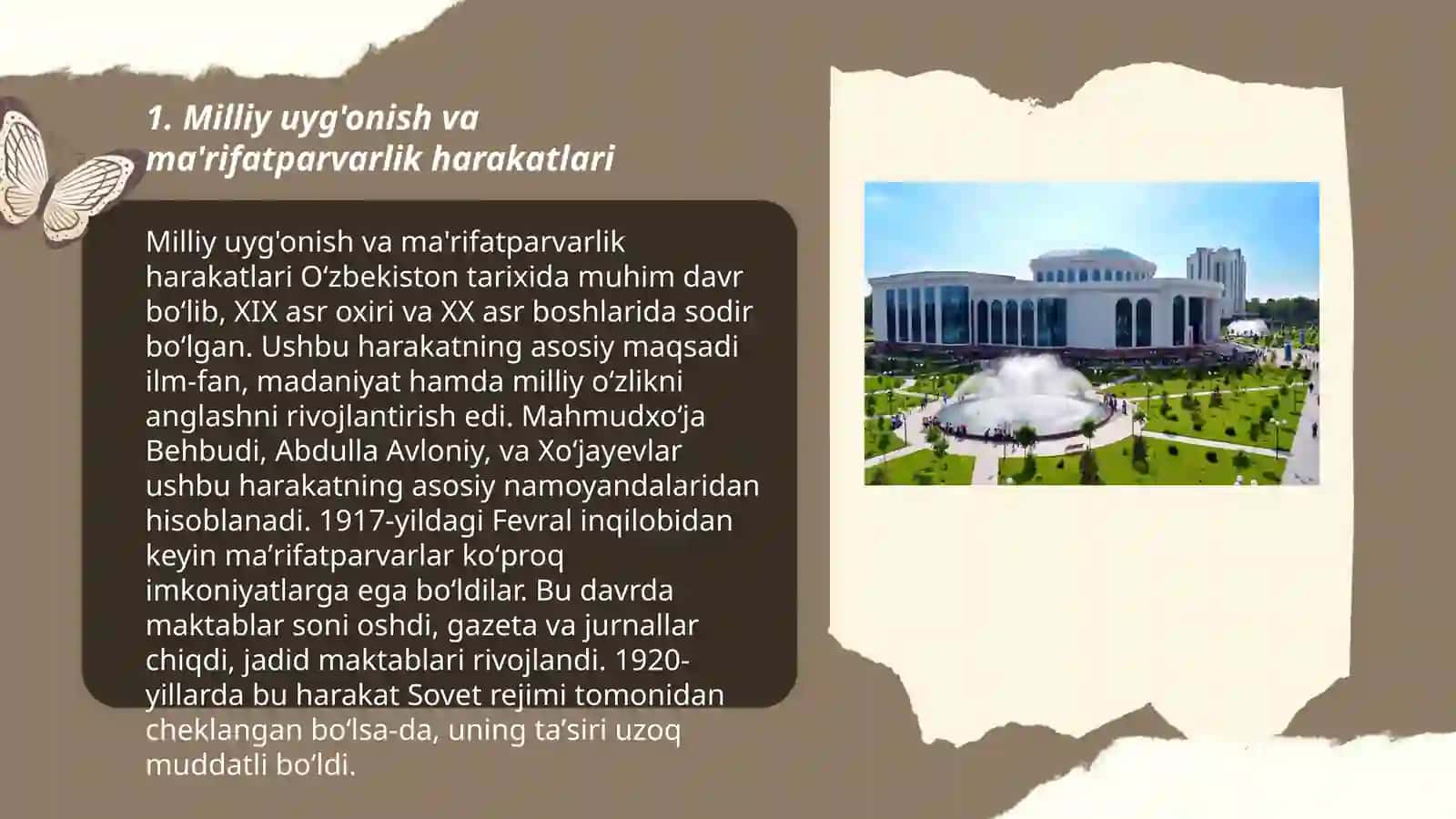 Milliy uyg'onish va ma'rifatparvarlik harakatlari 3