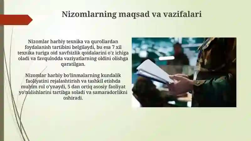Harbiy nizomning asosiy prinsplari va funksiyalari 3