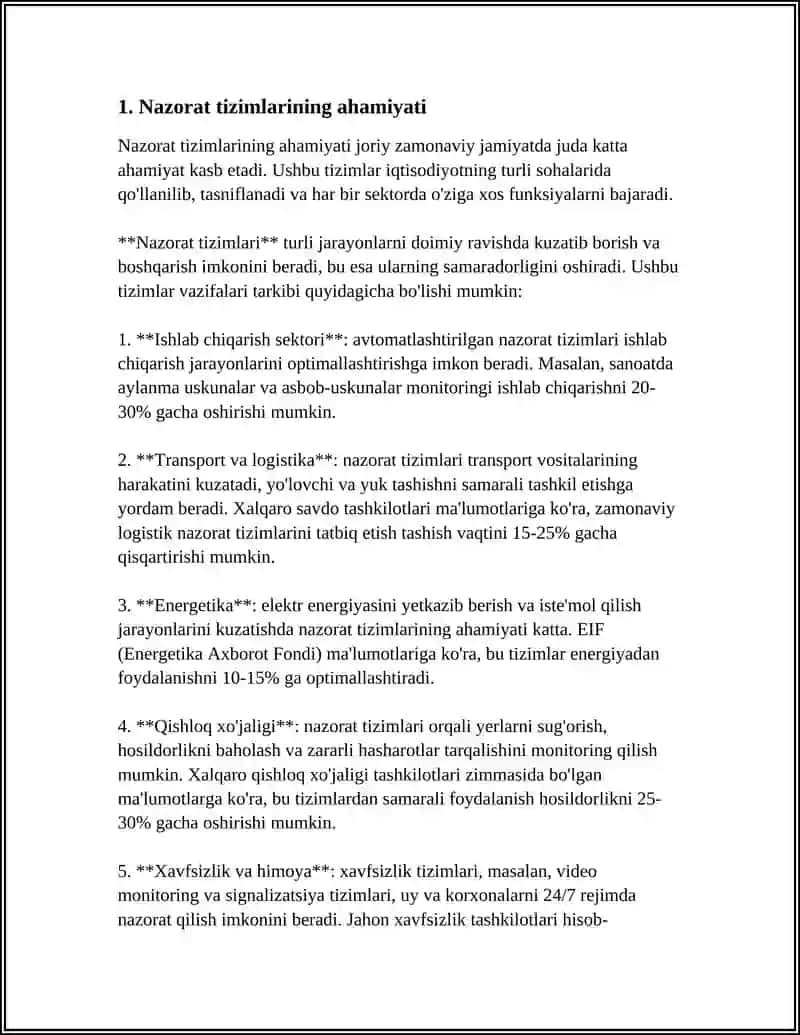Nazorat tizimlari 3