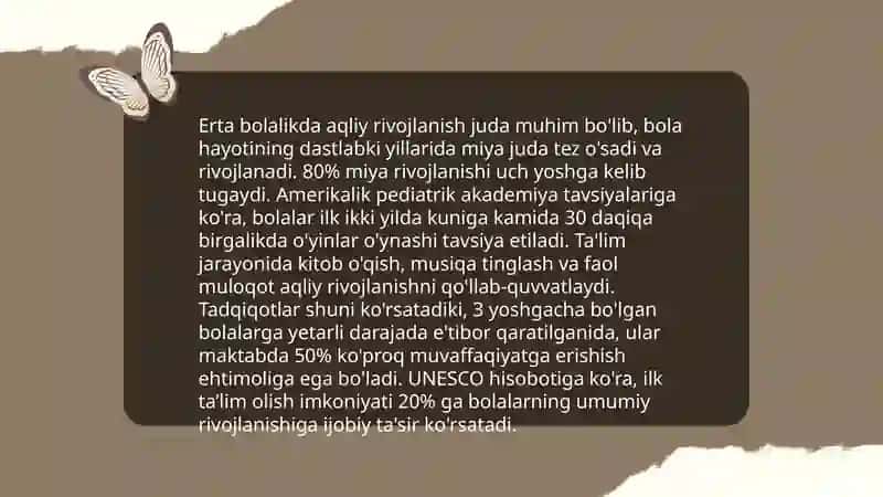 Erta bolalikda aqliy rivojlanish 3