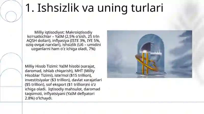 Milliy iqtisodiyot va uning makroiqtisodiy ko’rsatkichlari. Milliy hisoblar tizimi 3