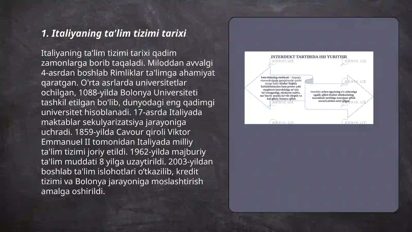 Italiya taʼlim tizimi 3