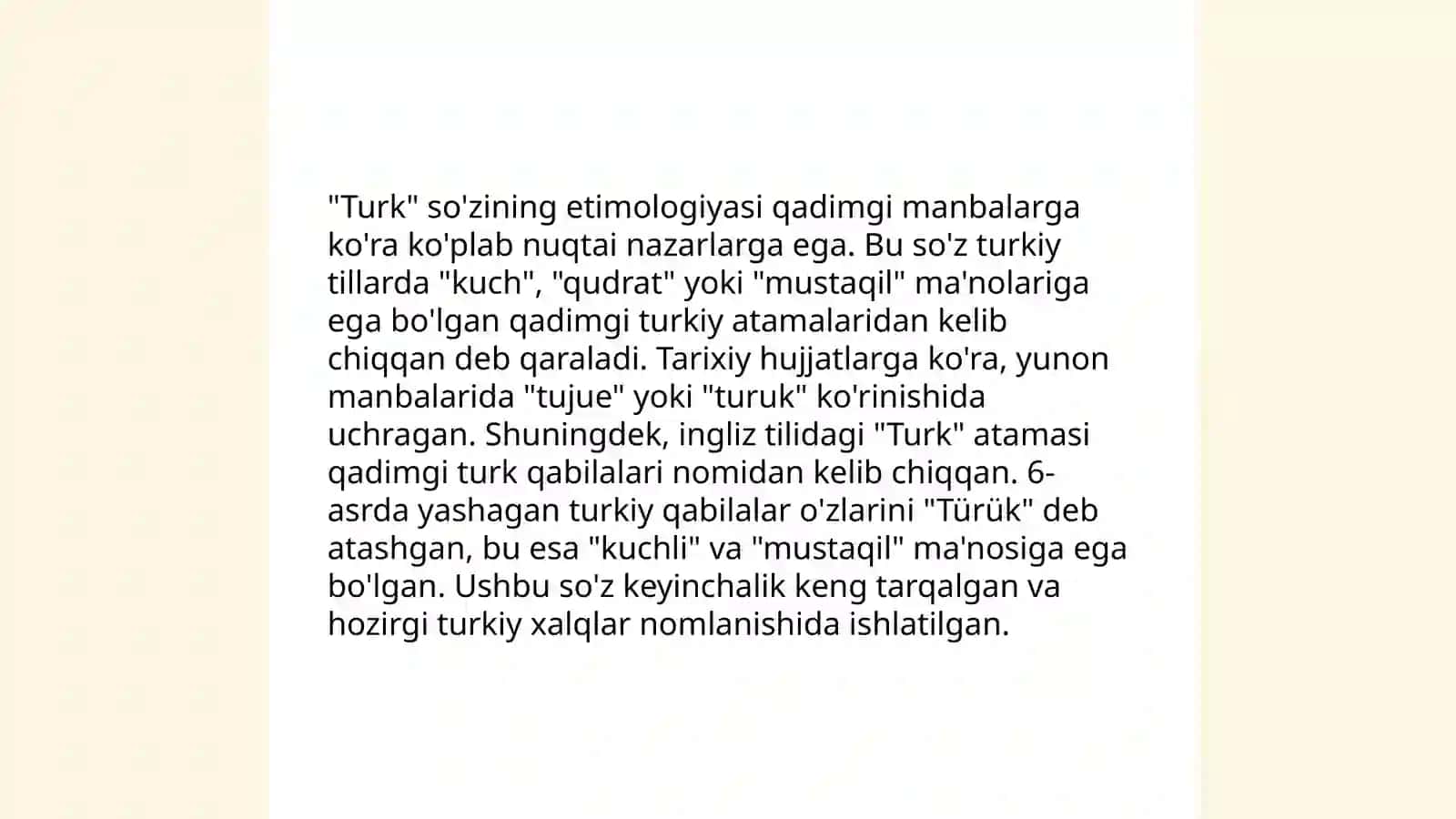 Turk soʻzining ma'nolari 3
